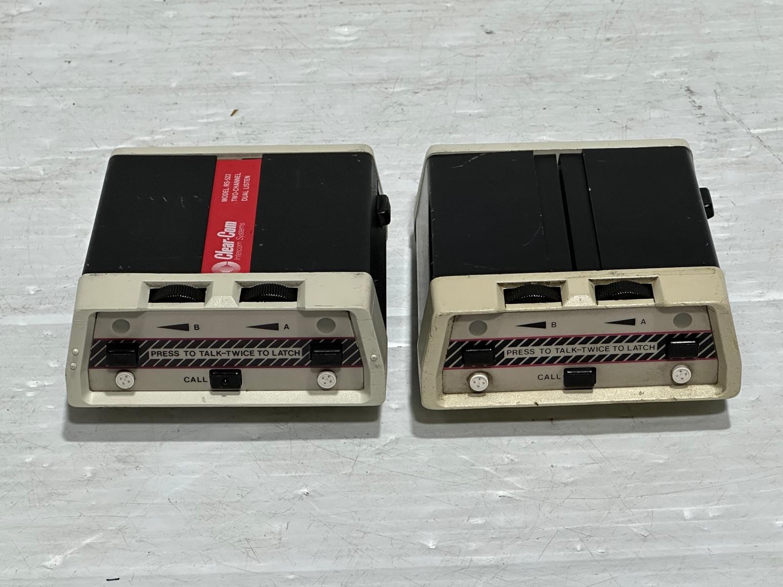 Clear-Com RS-522 Two Channel Intercom Belt Pack (One)THS