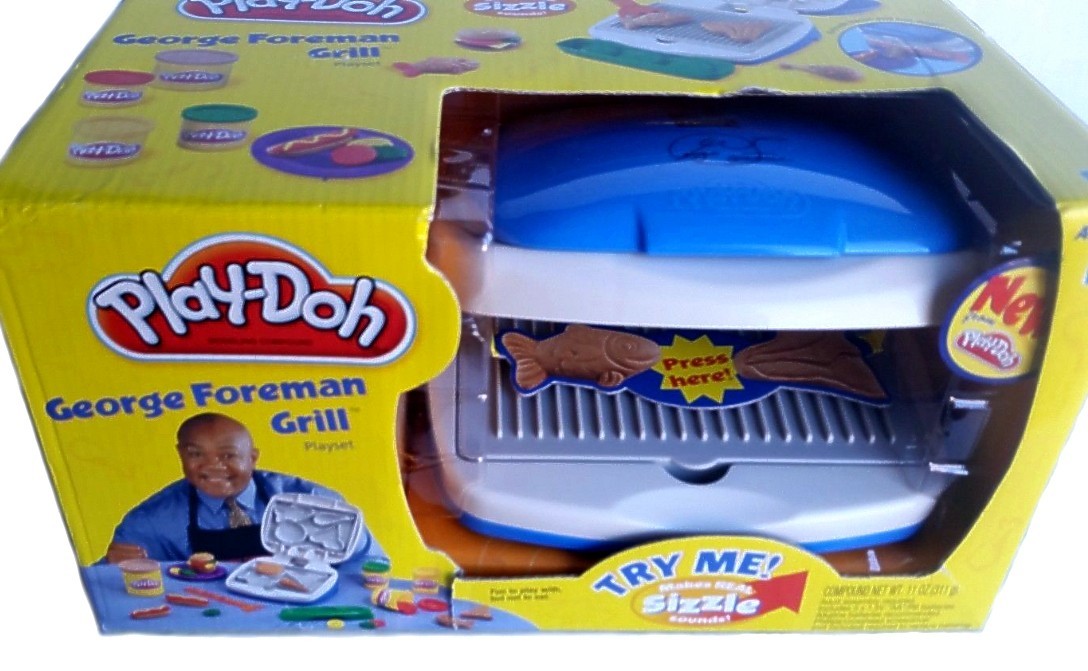Play-Doh George Foreman Electronic Grill Playset New Factory Sealed 2003