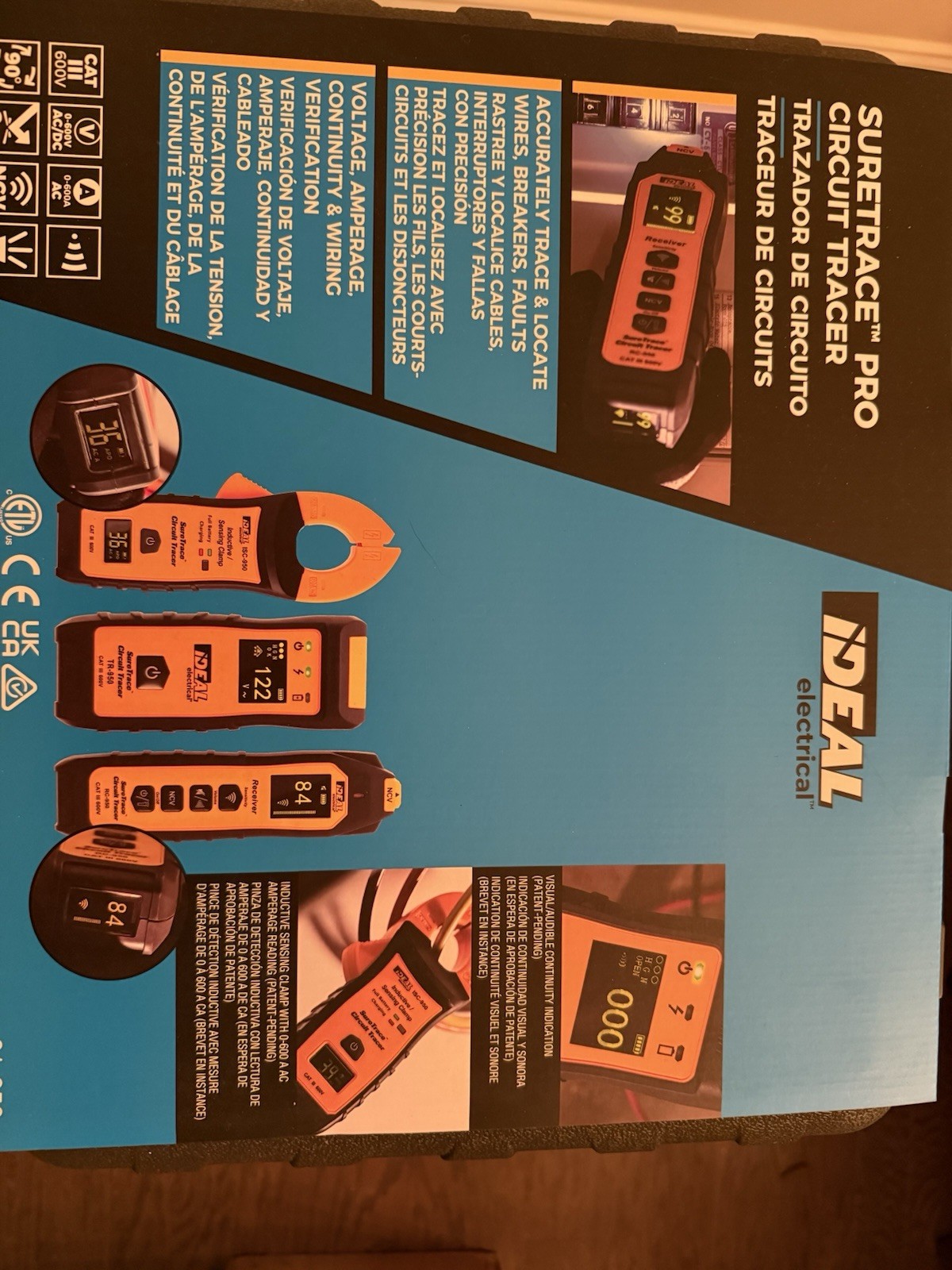 Ideal Electrical 61-950 SureTrace Pro Circuit Tracer Kit 0-600VAC/VDC