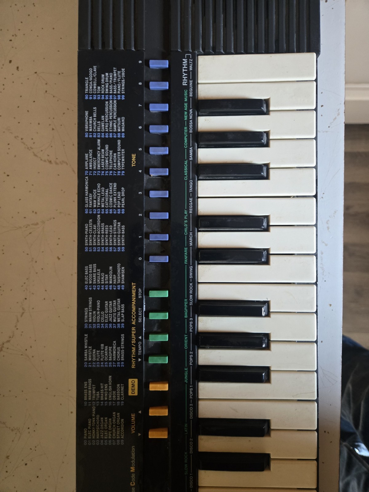 Casio SA-20 100 Sound Tone Bank Electronic Keyboard Vintage Mini Synth Tested