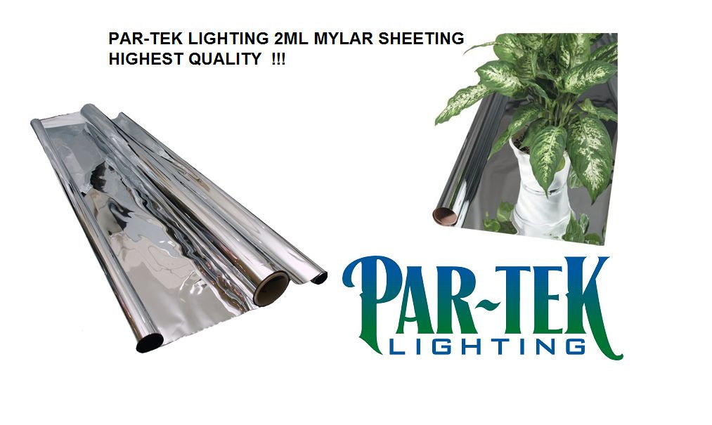 PAR-TEK LIGHTING 2ML Mylar Sheeting Film 4' X 25' Roll SAVE $$ W/ BAY HYDRO $$