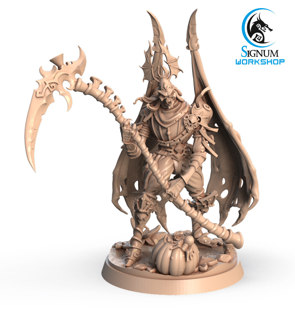 Vampire Devil Demon Warrior 3 - Signum Games - Fantasy Dungeons and Dragons Mini