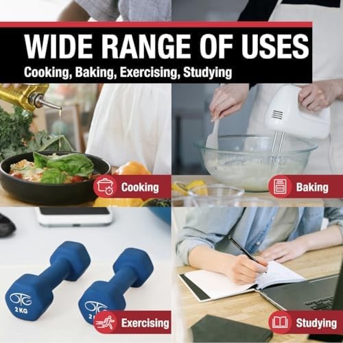 CDN Direct Entry 2- Alarm Digital Kitchen Timer | Counts Up & Down, 10 Hours ...