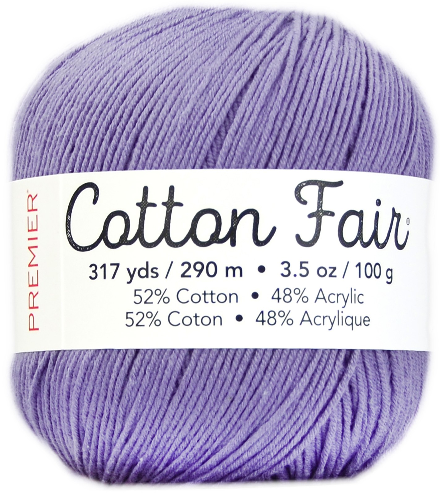 3 Pack - Premier Cotton Fair Yarn-Lavender - 27-9