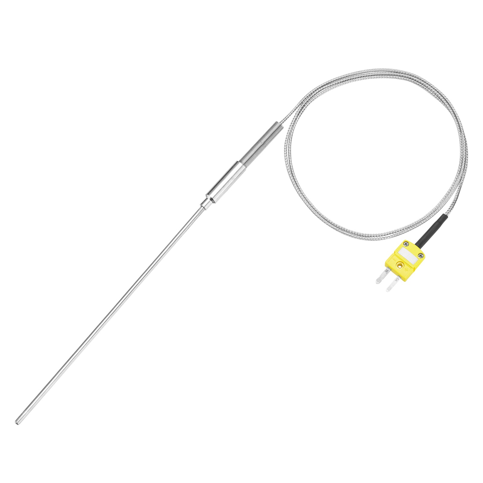 K Type Thermocouple with Plug,Temperature Sensor -50 to 1100°C 4 x150mm 3.3ft