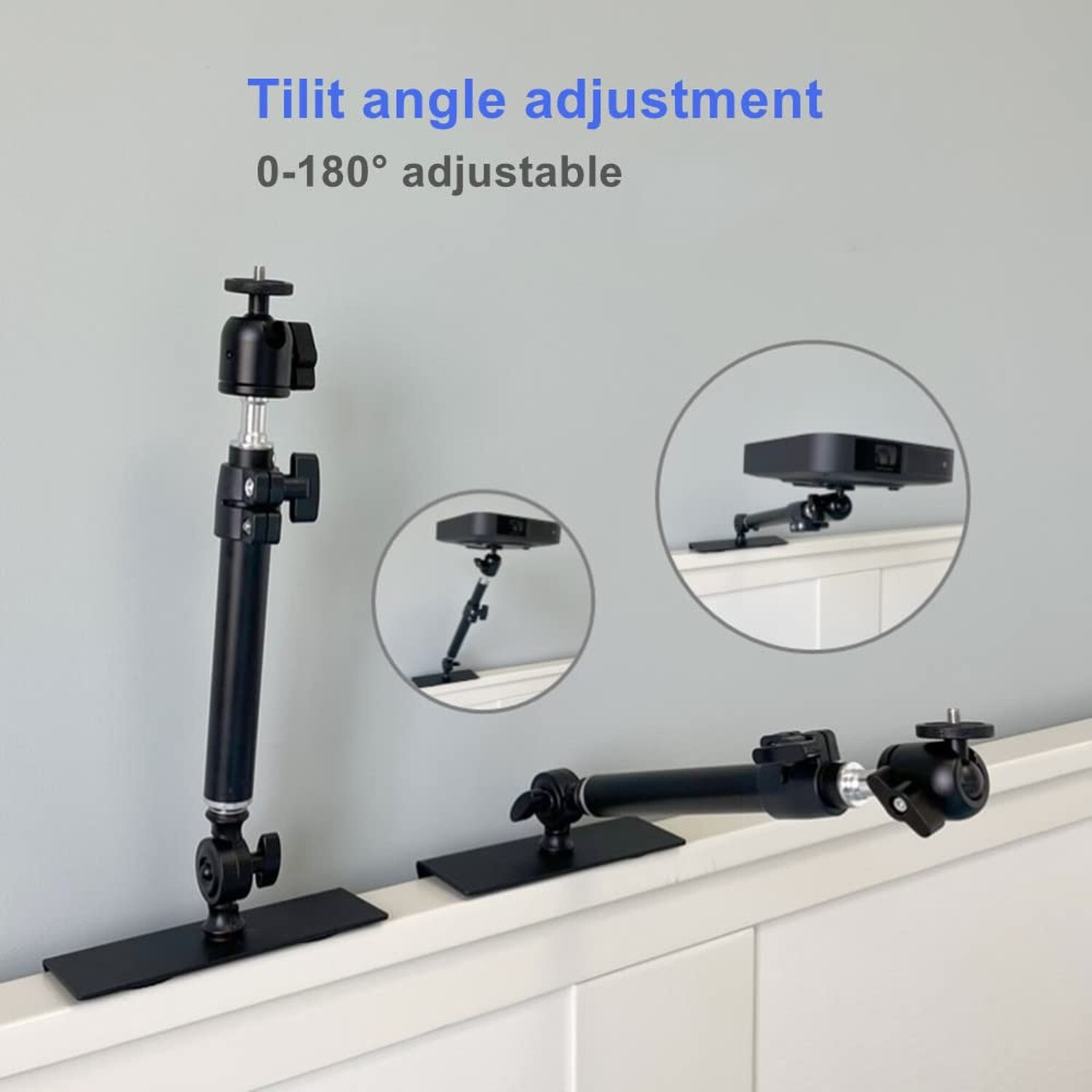 Bed Sofa Projector Stand Invisible Installation Metal Projector Holder Multi-...