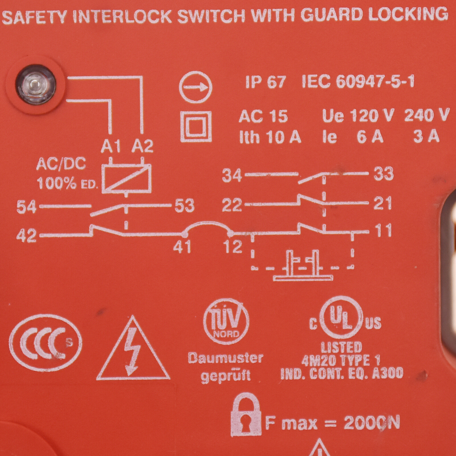 TLS2-GD2 Solenoid Door Safety Switch A/B