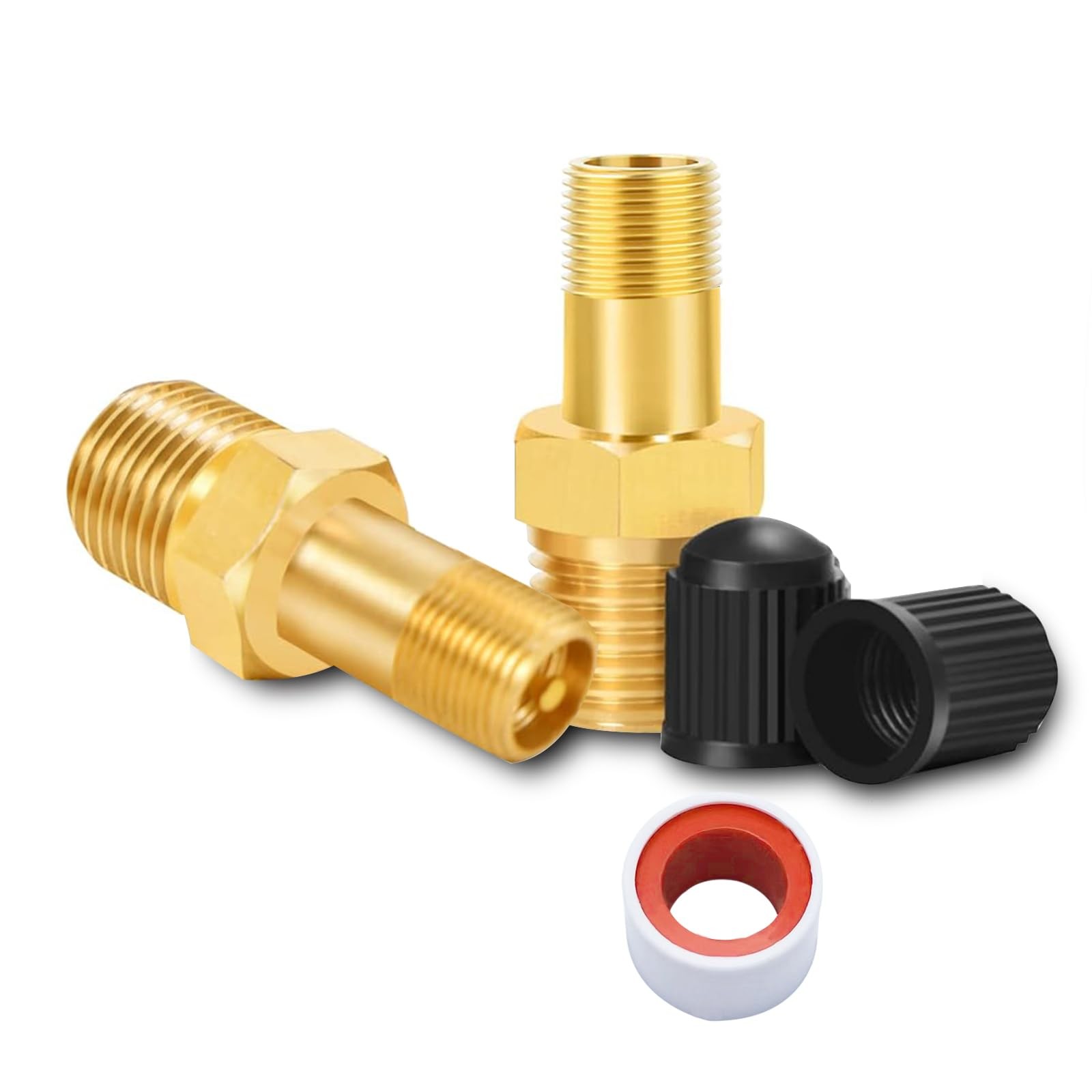 GODESON 1/8" NPT Tank Valve, 0.405 inches (outlet), 0.125 (inlet)