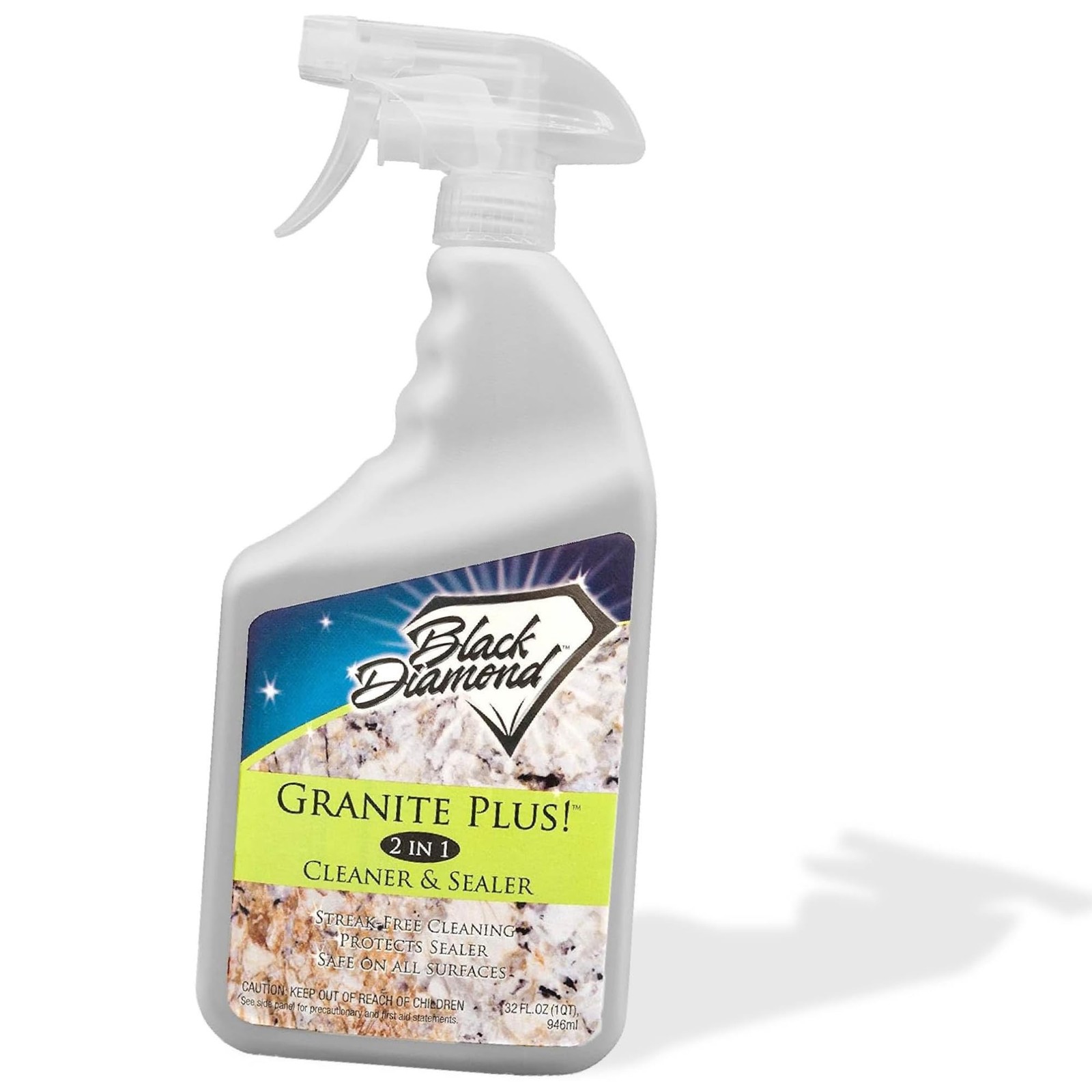 Black Diamond Stoneworks GRANITE PLUS! 2 in 1 Cleaner & Sealer for Granite, M...