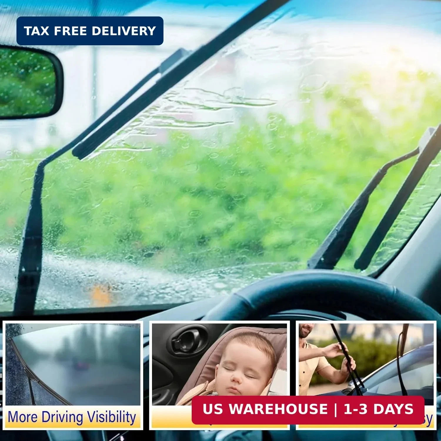 22" 22" Front Windshield Wiper blades Replacement for Chevy Chevrolet Silverado