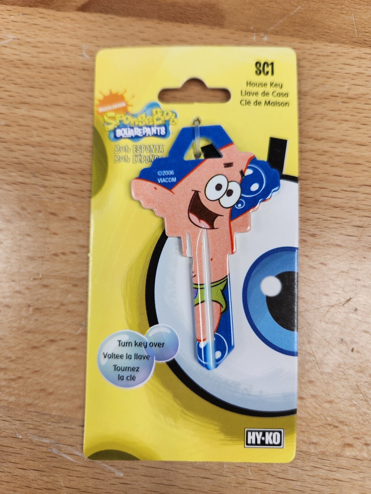 NICKELODEON PATRICK & SPONGEBOB SCHLAGE SC1 KEYBLANK - READ DETAILS BELOW
