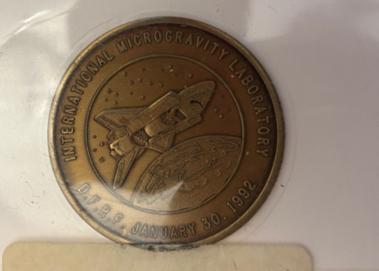 DISCOVERY SHUTTLE Crew Emblem Coin 1992 Collector Series Kennedy Space Ctr
