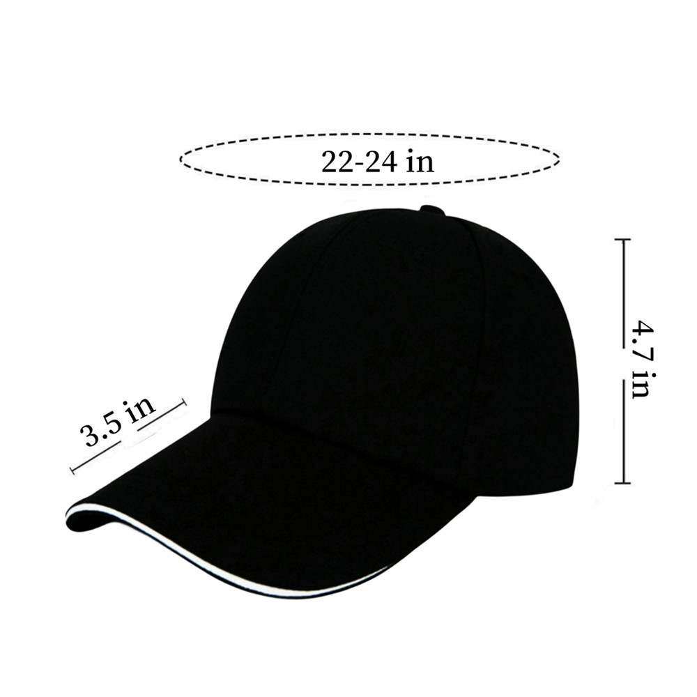 Snapback Hat Classic Trucker Caps Flat Brim Baseball Cap Solid Color Men Hats