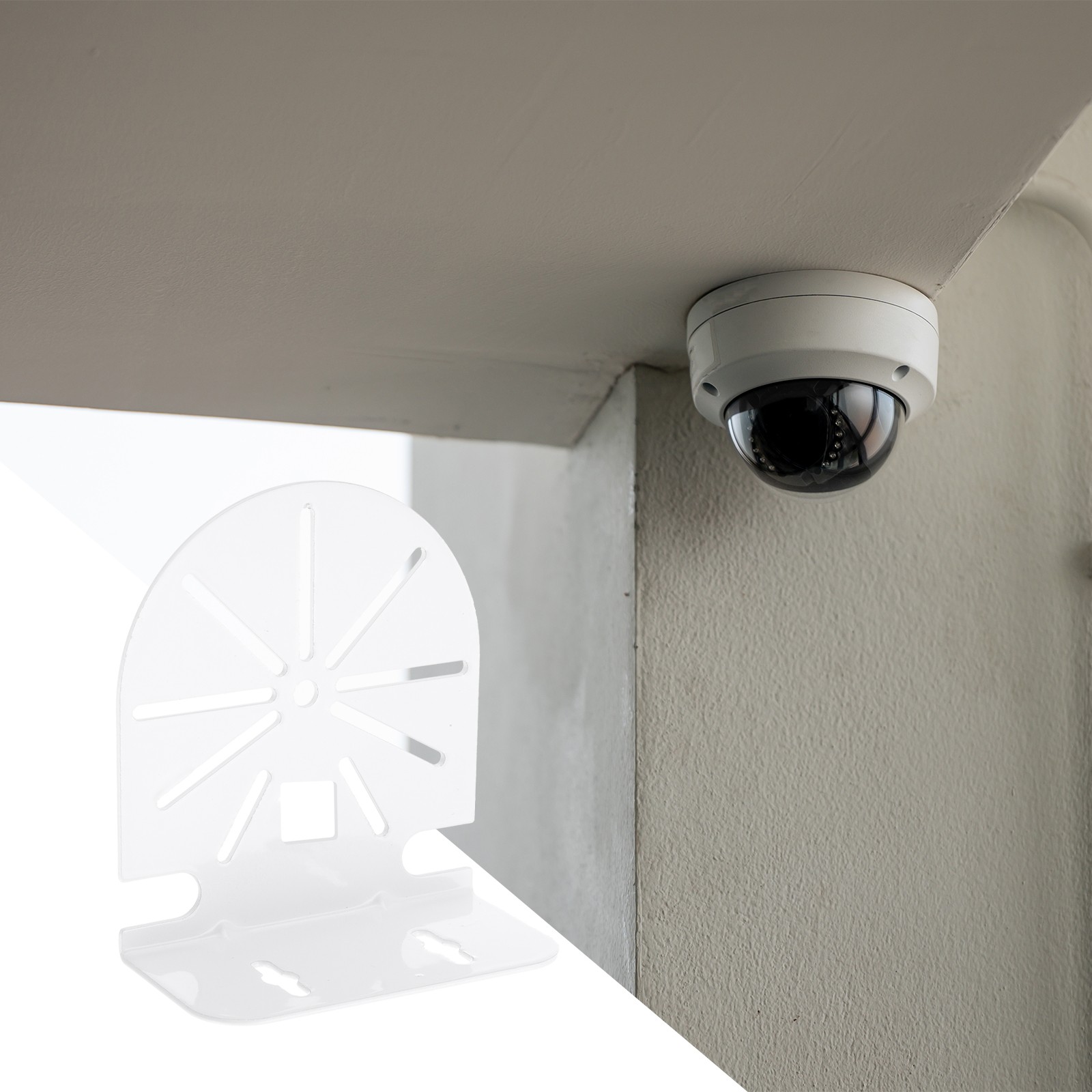 2 Pack Dome Security Camera Mounting 4.6" L-Shape Bracket, Steel
