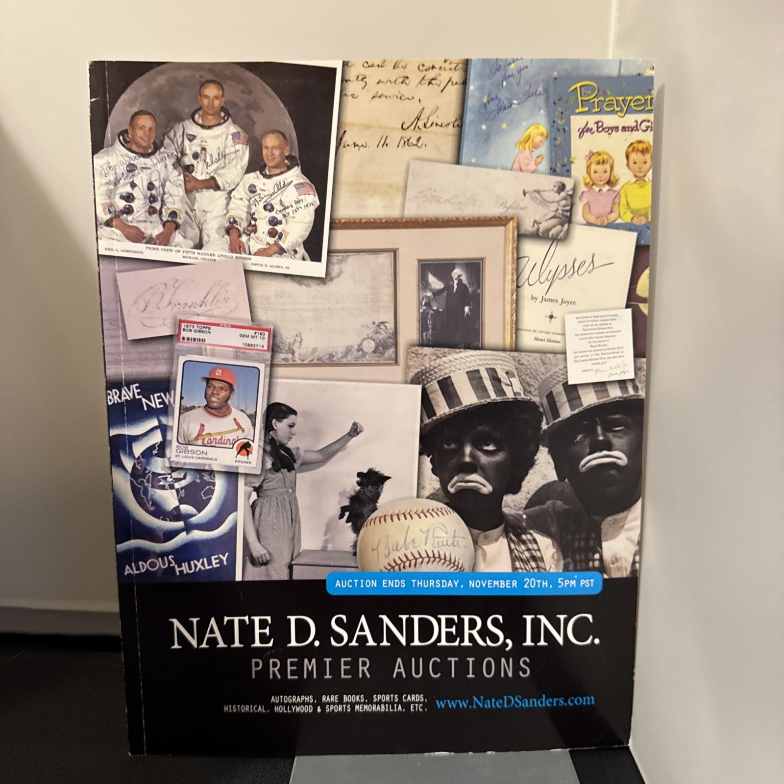 Nate D. Sanders Premier Auction Catalog Nov 20 2008 VF+ Rare Ephemera