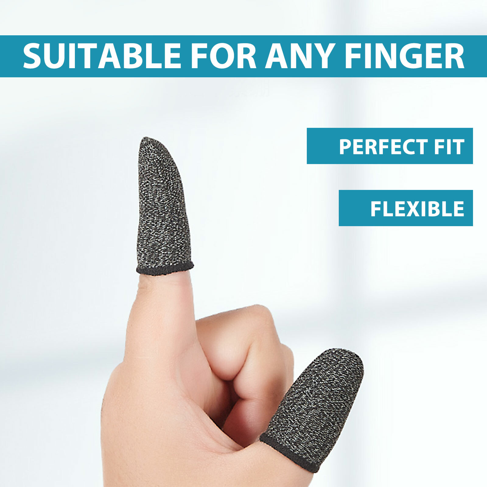 20Pcs Screen PUBG Gaming Finger Sleeve Game Controller Mobile Sweatproof Gloves