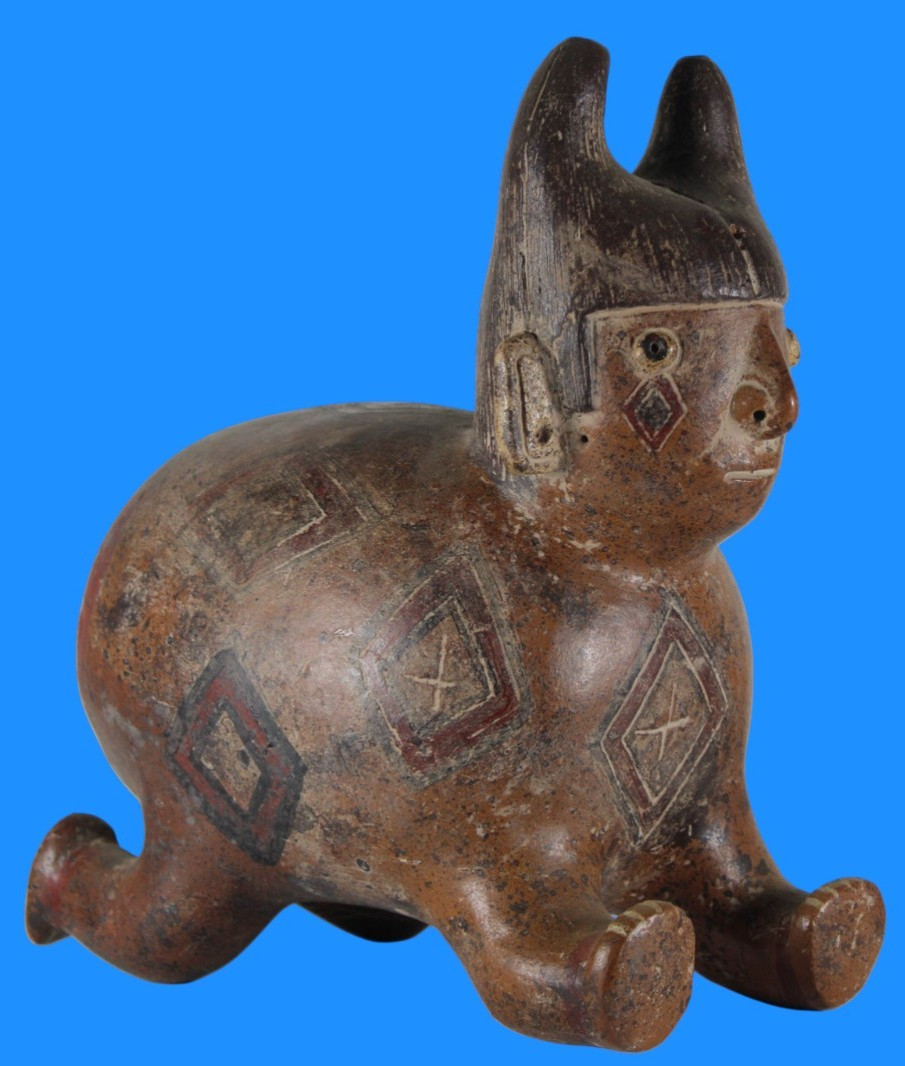 Museum Replica of a Pre Columbian Artifact Peru Huge Incense Burner Incensario 8