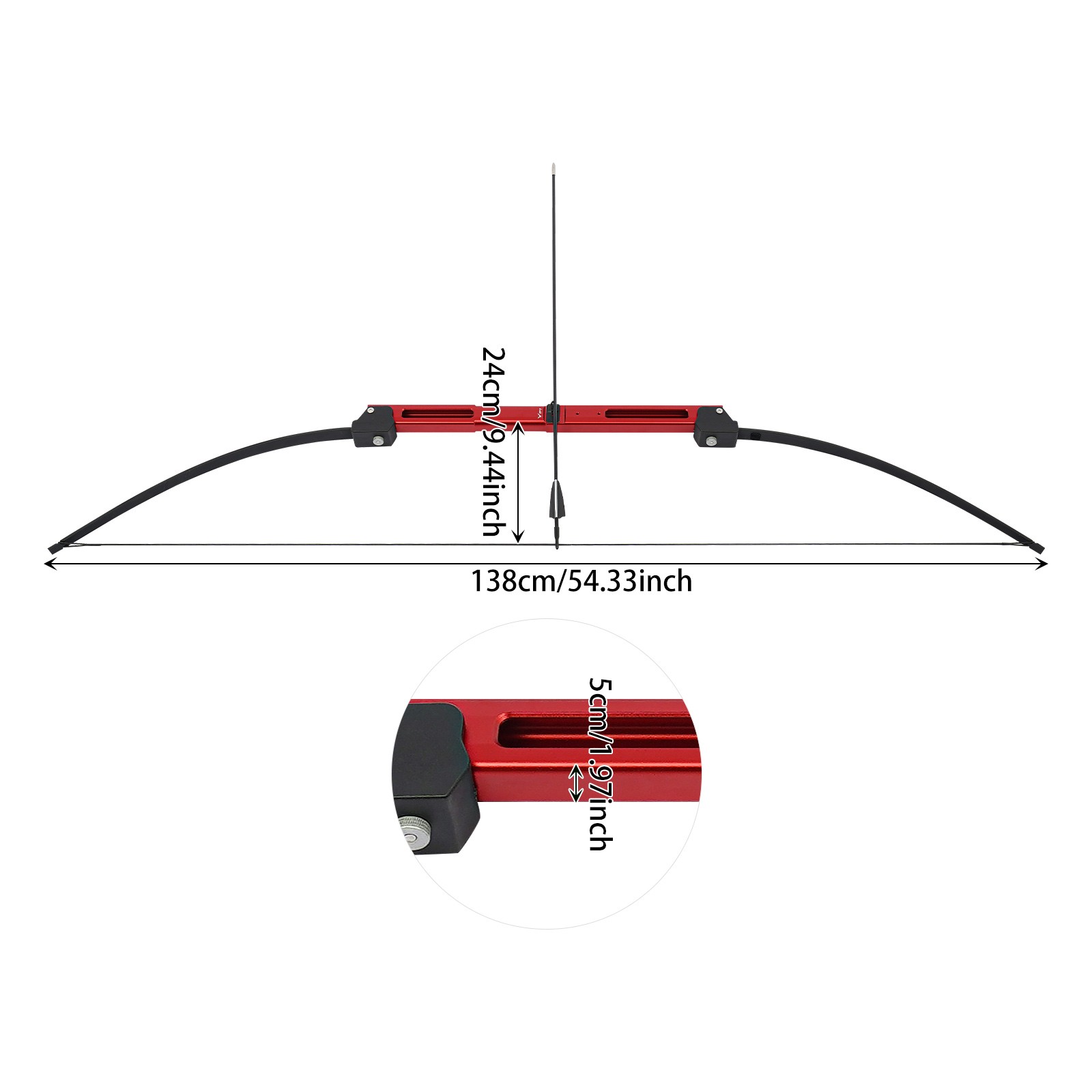 Folding Bow Set, Folding Bow and Arrow Set, Folding Bow Set with Storage Bag