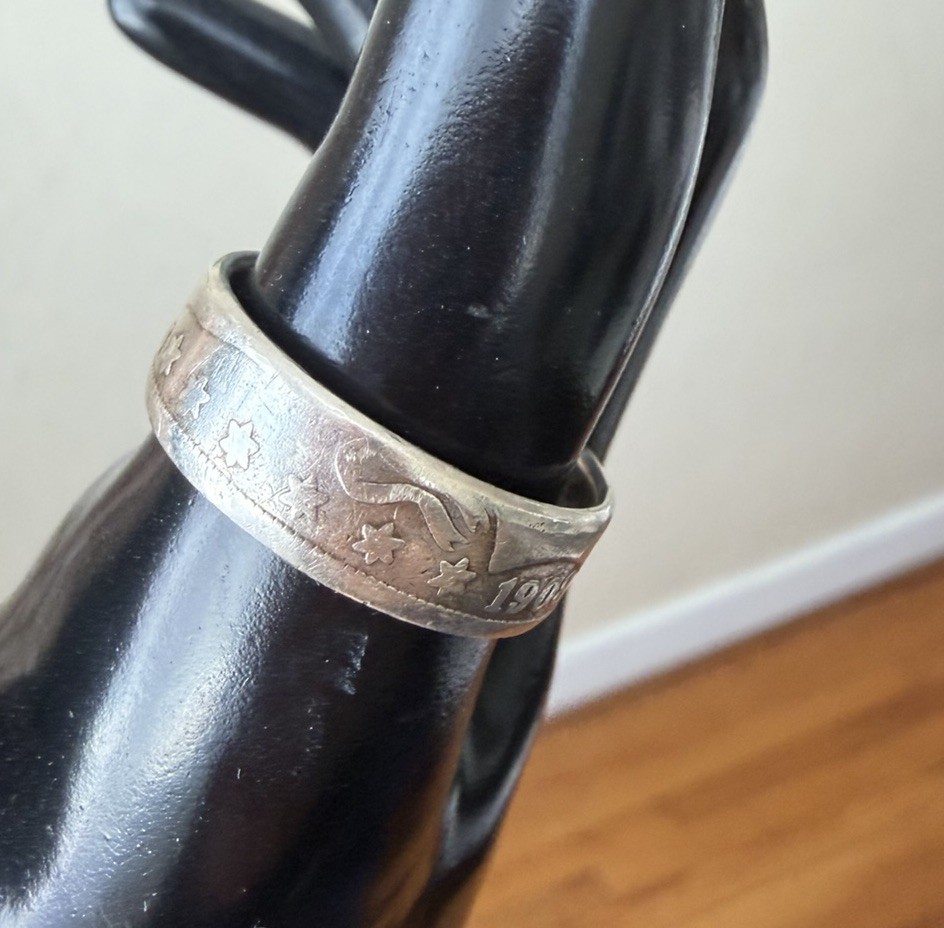 Half Dollar Coin 1908 Ring