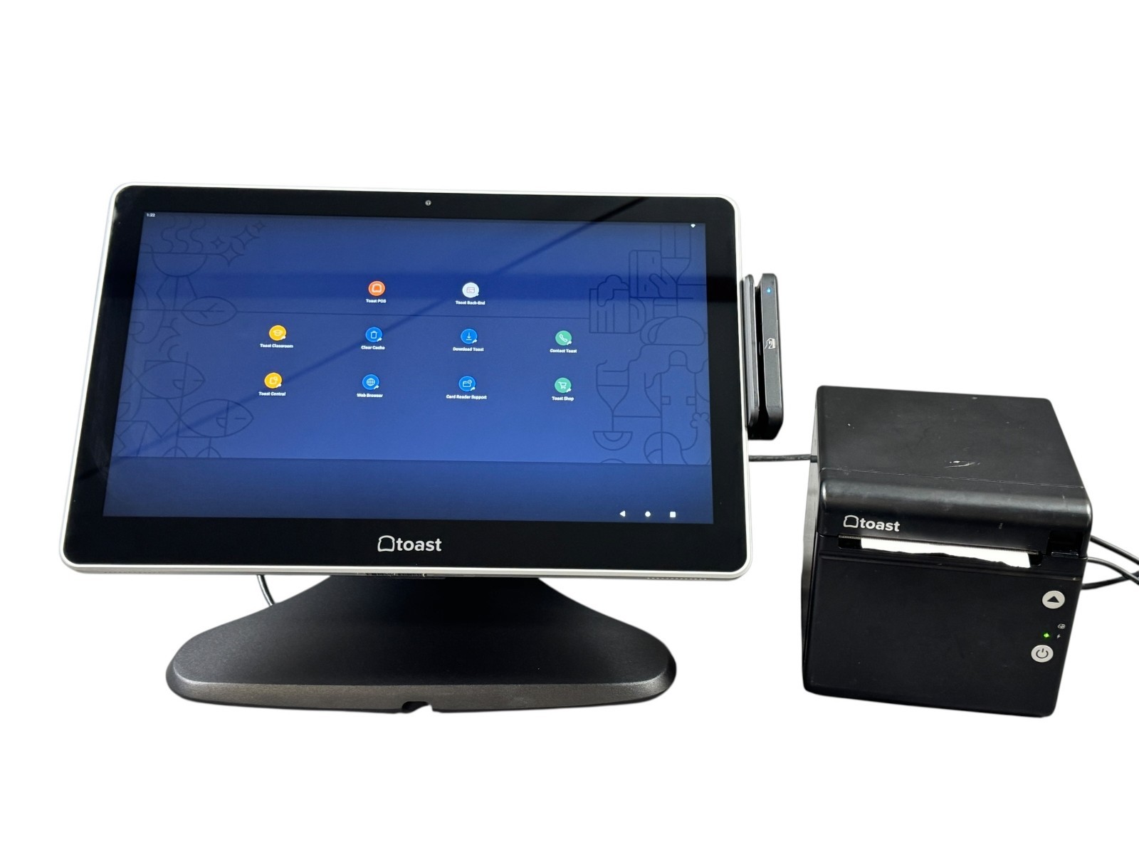 Toast POS System TT200 Touchscreen POS w Guest Screen, Card Reader & Printer