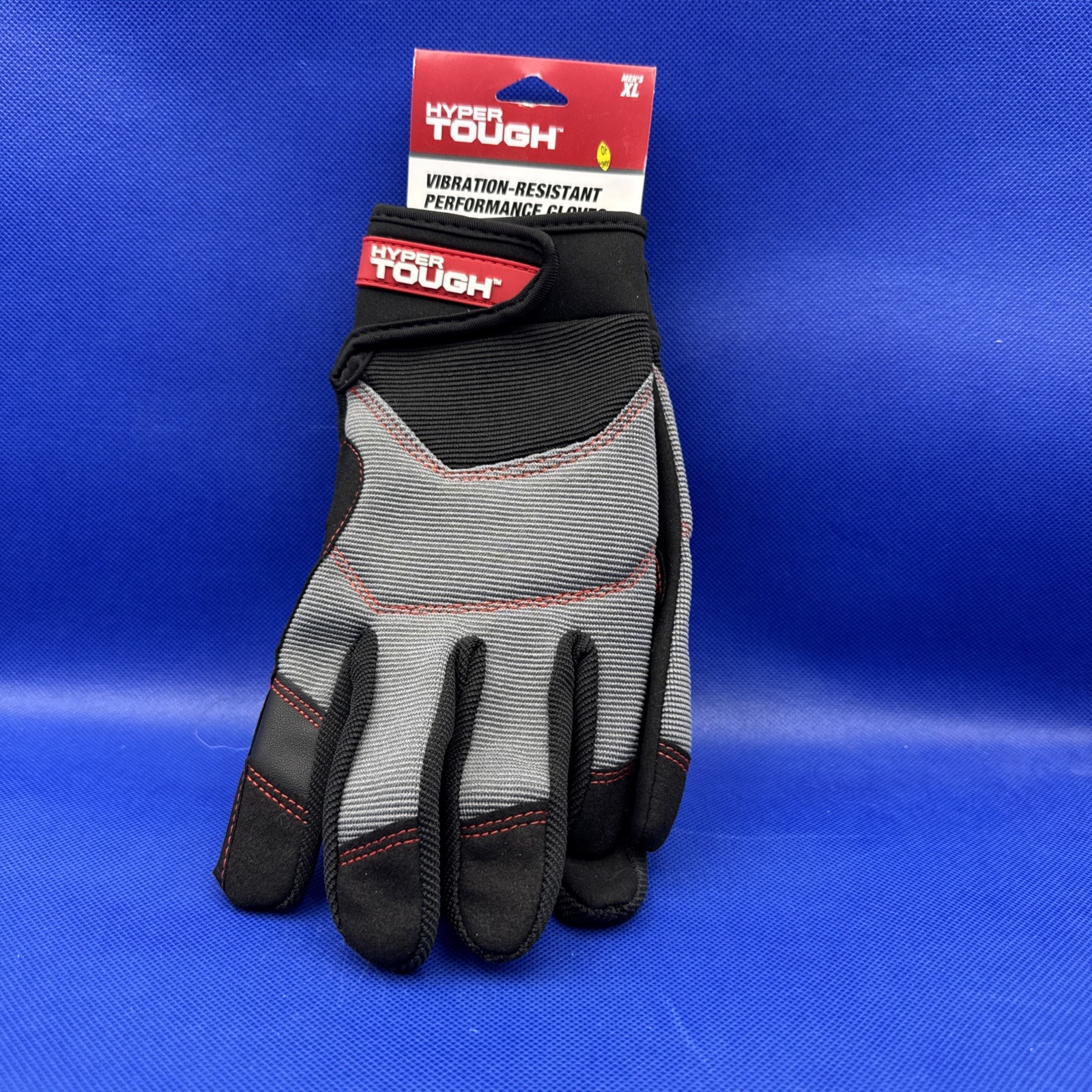 Men's Hyper Tough Vibration resistant Gloves Red/Black Size XL