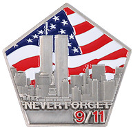 Never Forget 911 Challenge Coin