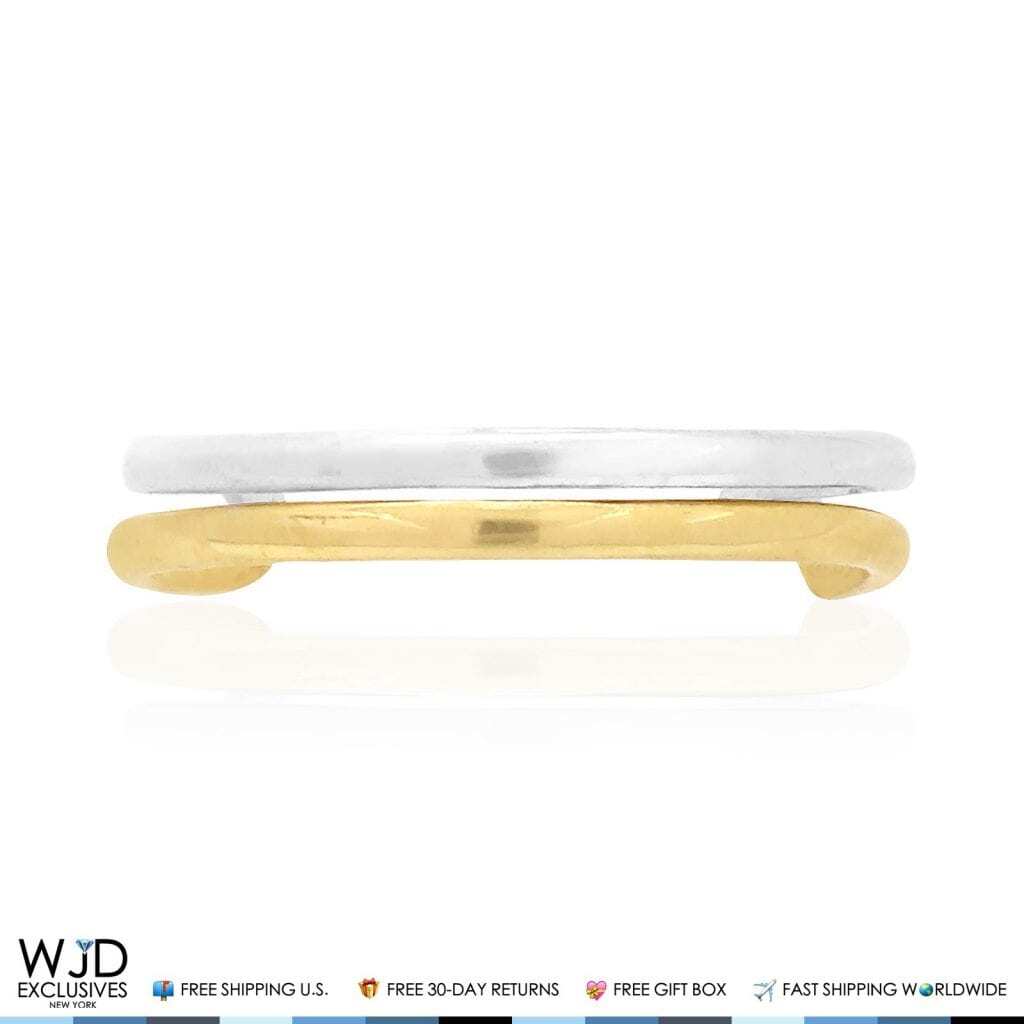 14k Yellow White Two-Tone Gold Toe Ring