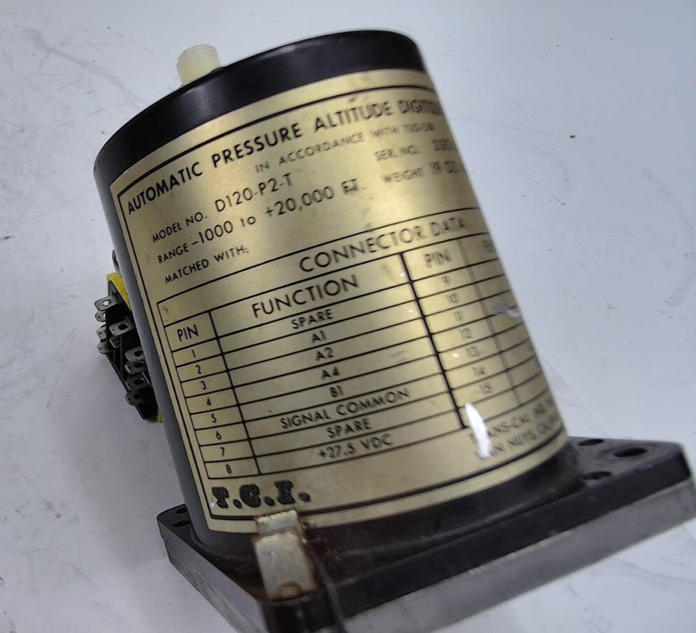 automatic Pressure Altitude Digitizer Trans-Cal Ind. D120-P2-T