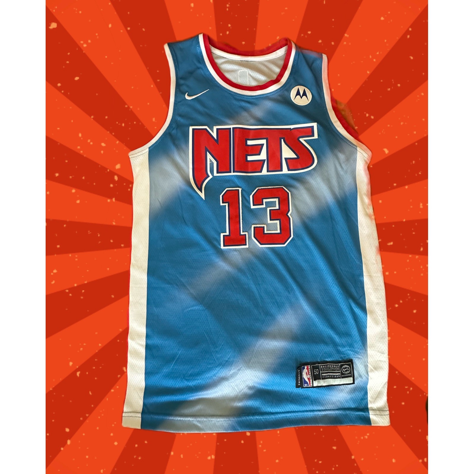 Nike Brooklyn Nets James Harden 13 City Edition Swingman Jersey Blue Size 50 L
