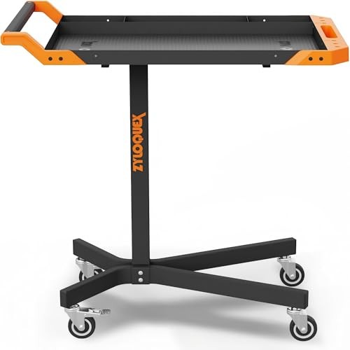 Adjustable Work Bench,Work Benches for Garage,Tool Cart On Wheels,Mobile