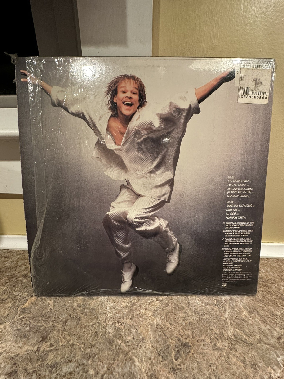 JOHNNY KEMP- Self Titled- Vinyl LP 1986 Orig Lyric Sleeve-Orig Shrink & Hype
