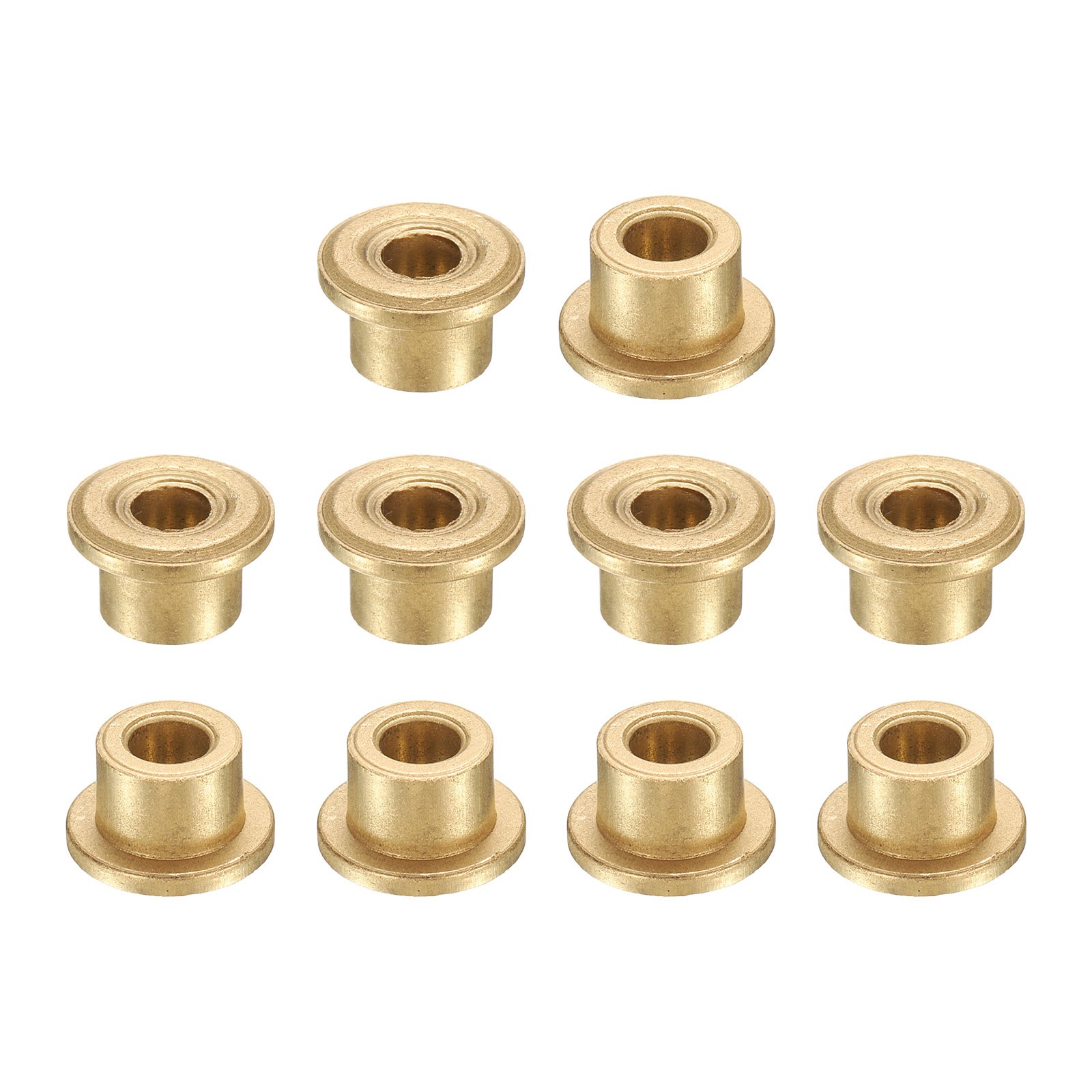 10Pcs Flange Sleeve Bearings 5x9x8mm Self-Lubricating Sintered Bronze Bushings
