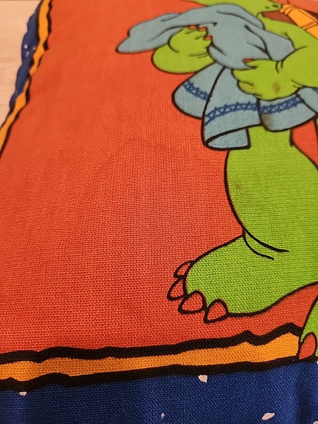Vintage FRANKLIN TURTLE Double Sided Pillow (Fabric) Book Character