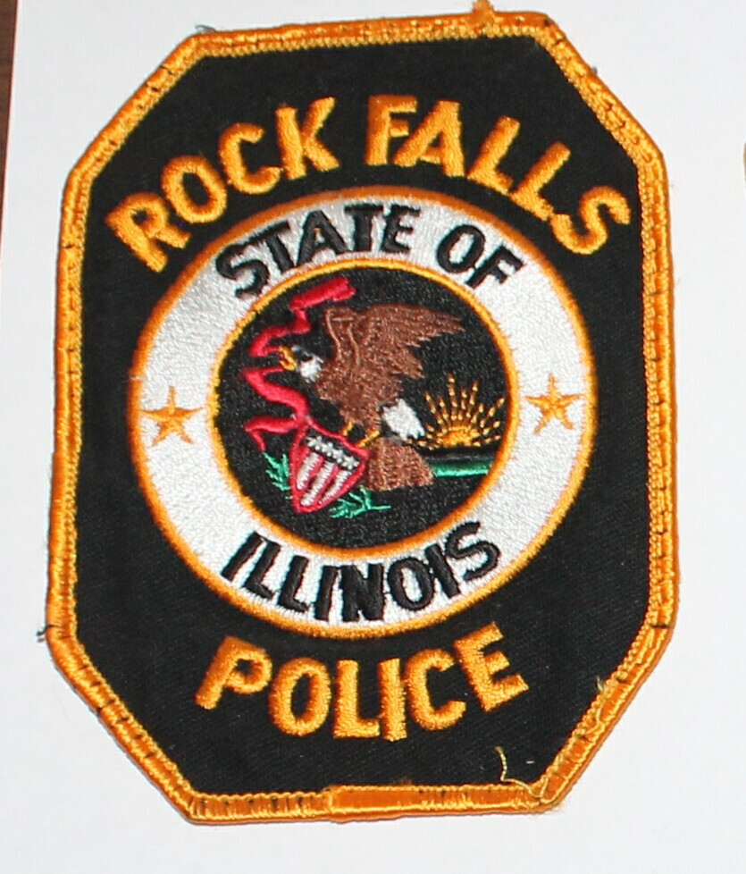ROCK FALLS POLICE Illinois IL ILL  PD Used Worn patch