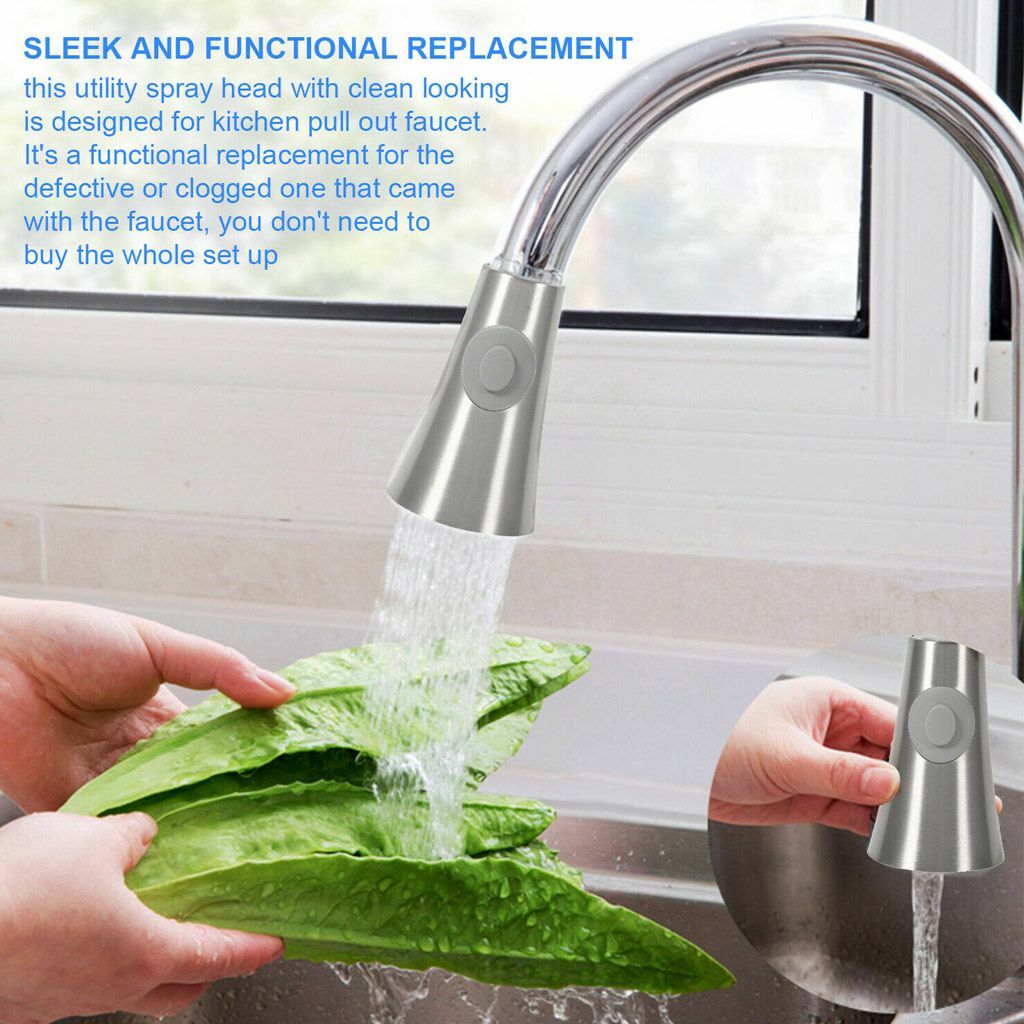G1/2" Pull Out Spray Head Replacement Universal Kitchen Bathroom Sink Faucet Tap