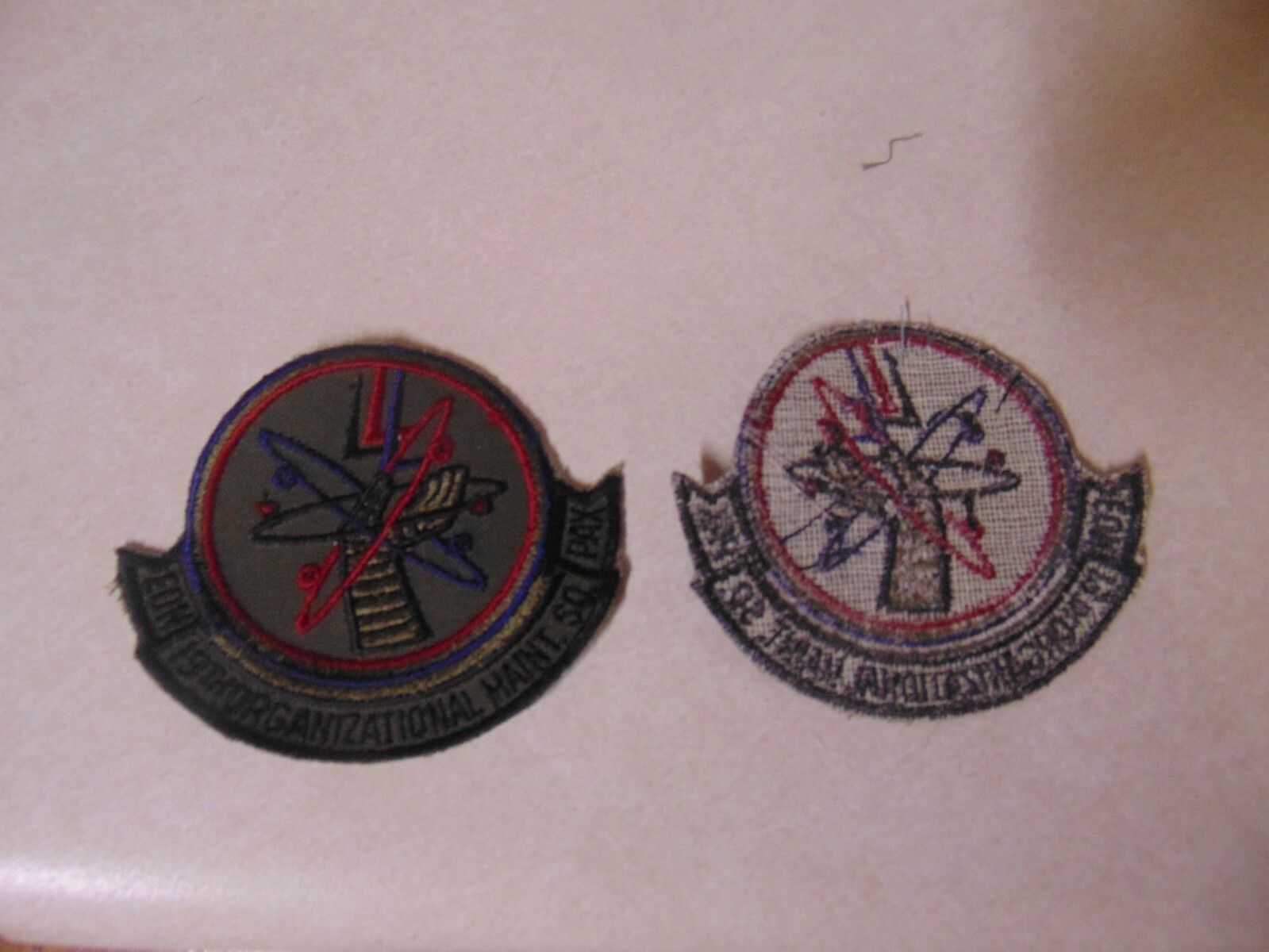 MILITARY PATCH SEW ON OLDER POCKET US AIR FORCE EON 19TH ORGANIZATIONAL MAINT SQ