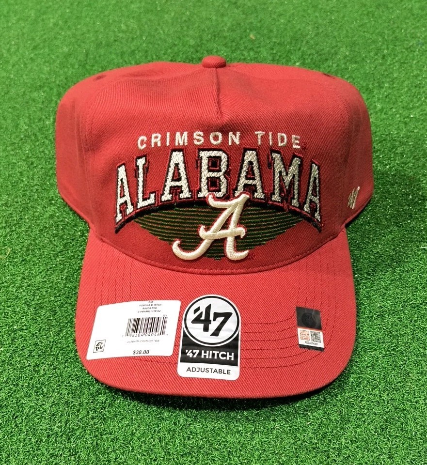 Alabama Crimson Tide NCAA '47 Brand Hitch Snapback Adjustable Hat Throwback look