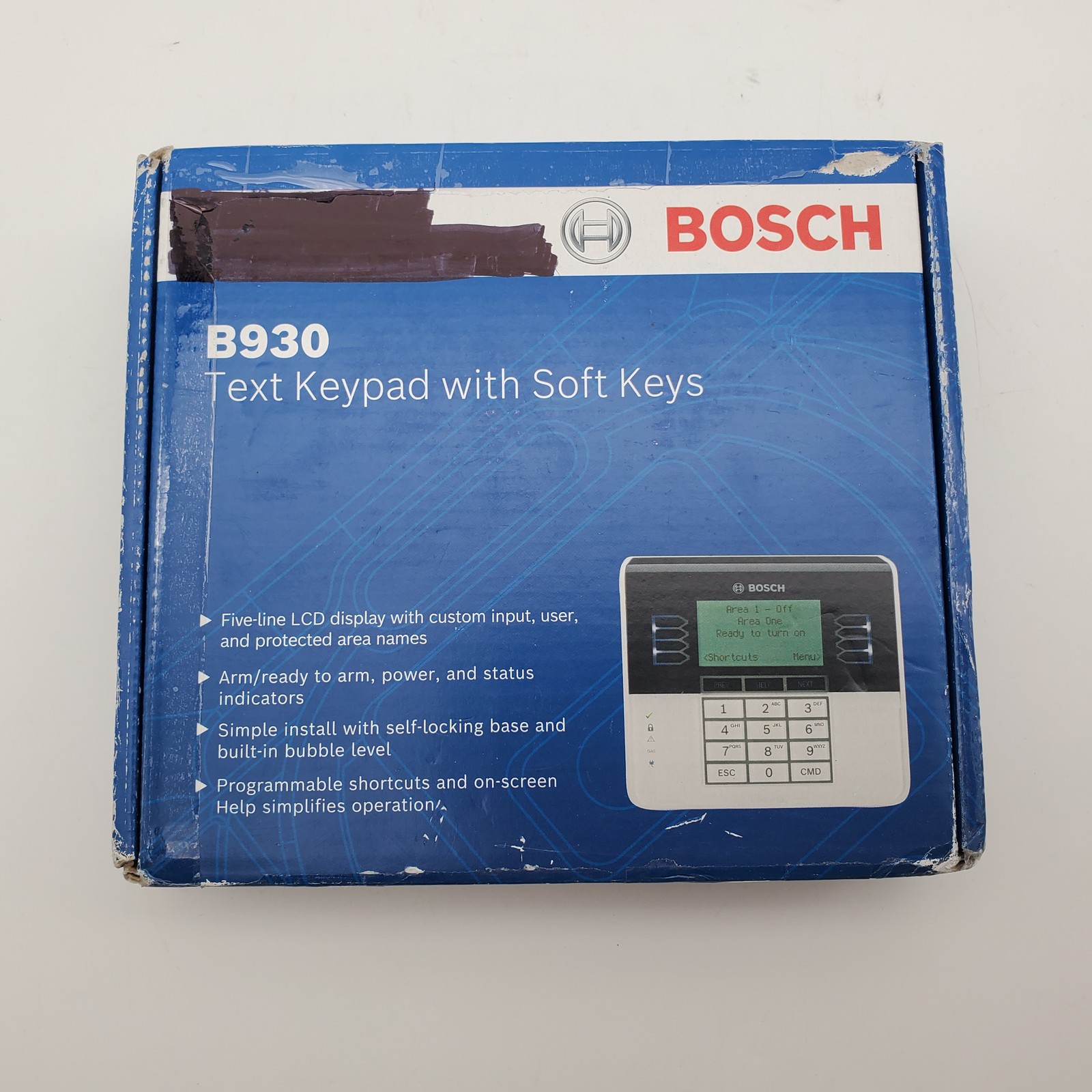 Bosch B930 Text Keypad with Soft Keys - Sealed Worn Box