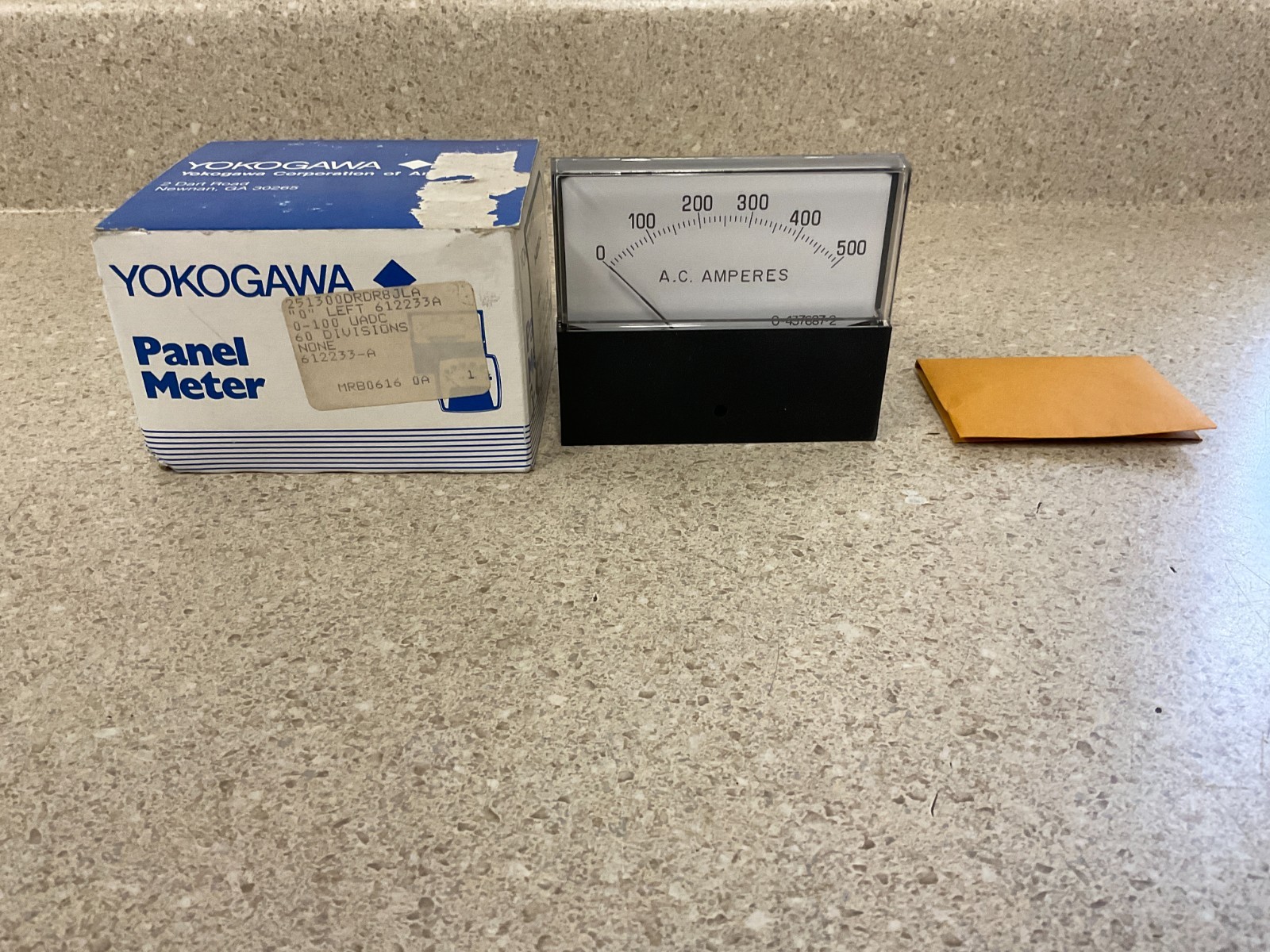 Yokogawa Panel Meter 0-500 AC Amperes NEW