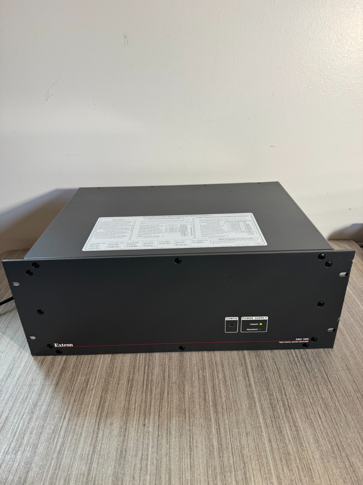 Extron DMS 1600 TMDS Digital Matrix Switcher 16x16 DVI Input Output