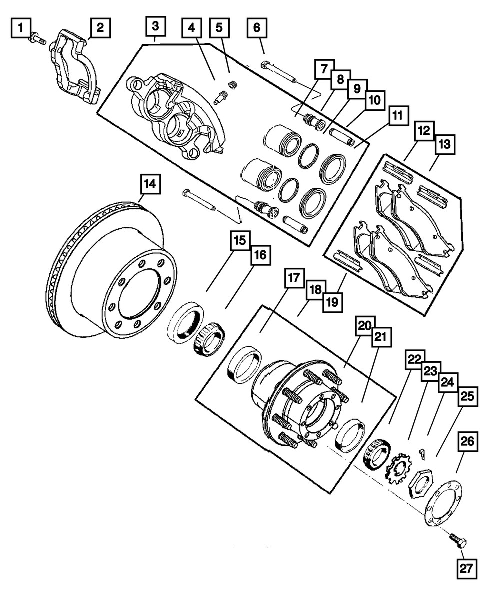 Genuine Mopar Brake Piston Boot 5018590AA