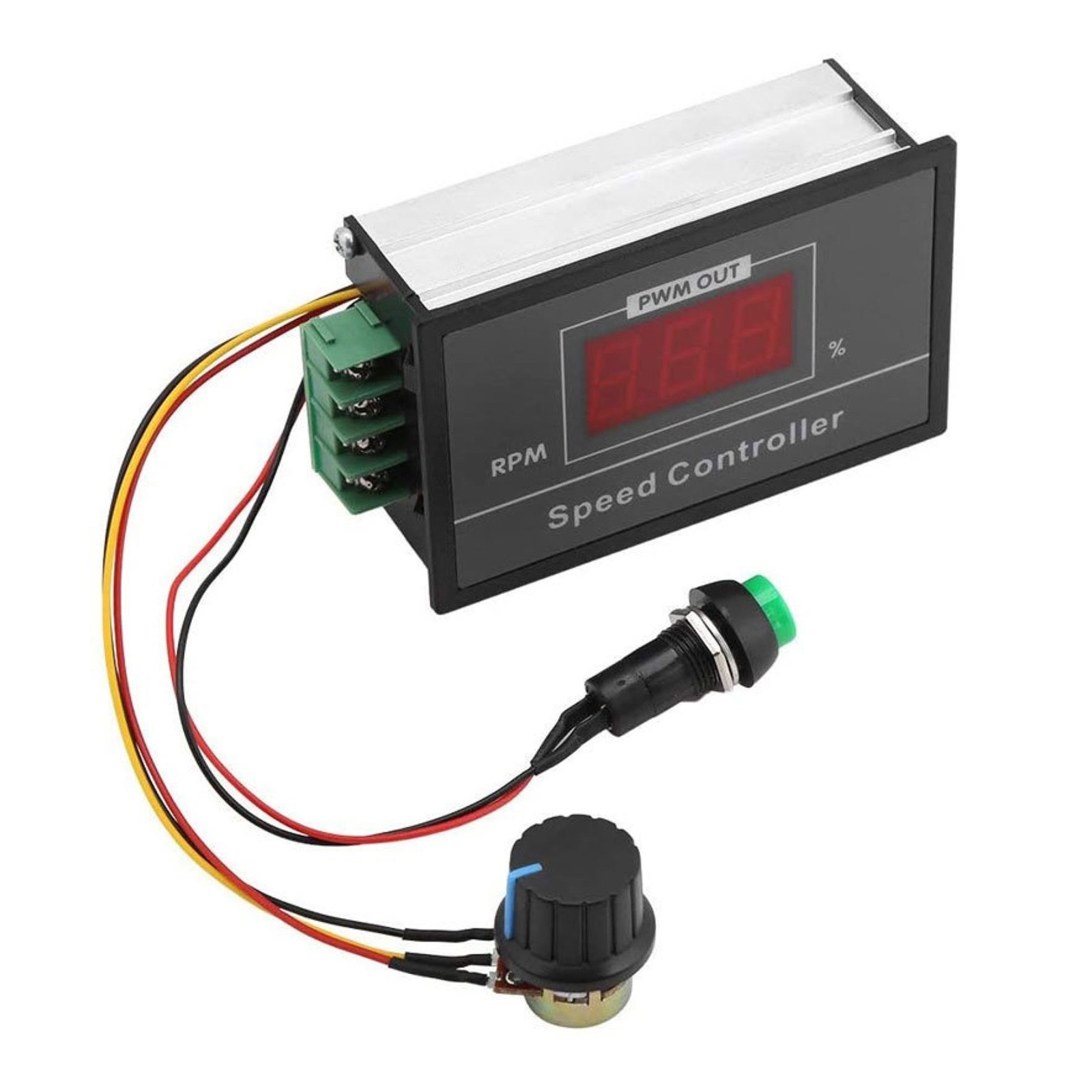 High Current 30A PWM DC Motor Controller for 12V 24V 36V 48V Systems w/ Display