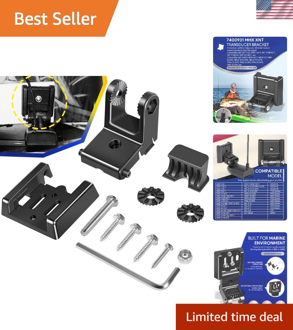 Easy-Install Transducer Bracket for Enhanced Fishing with XNT Series - 0.12 kg