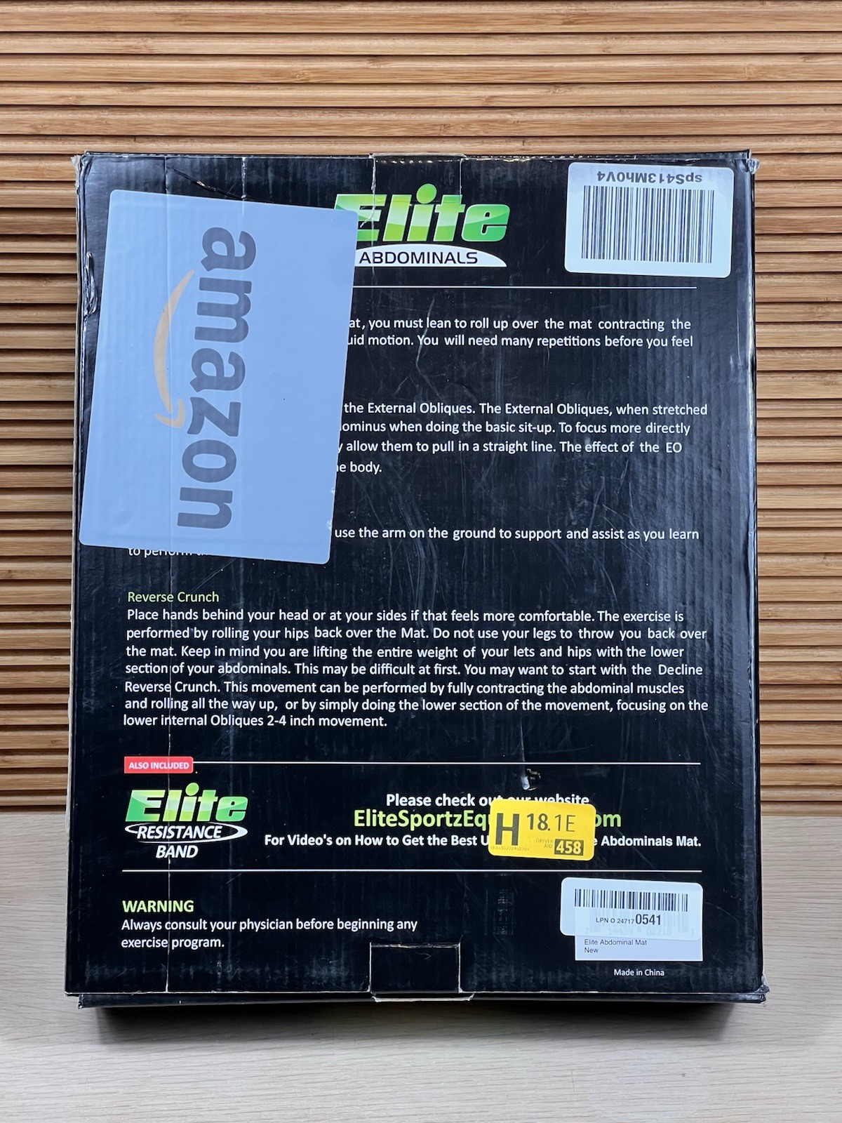 Elite Abdominal Pad with Resistance Band 