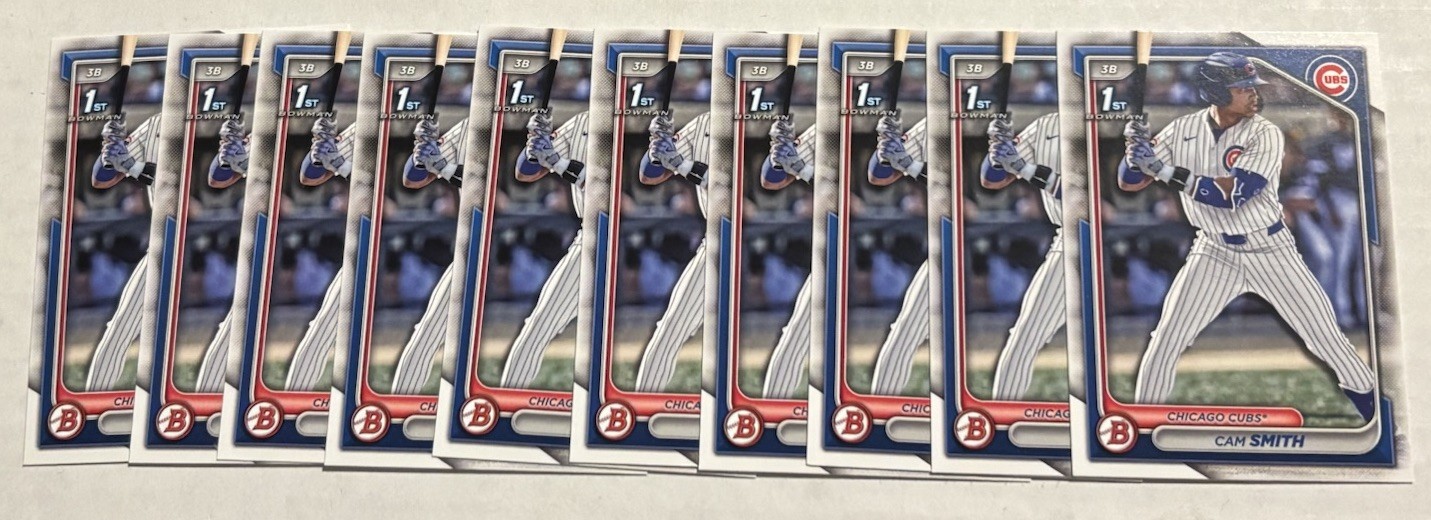 LOT x10 2024 Bowman Draft Cam Smith 1st Prospect Astros Rookie RC BD-67