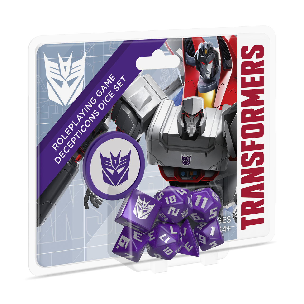 Transformers Roleplaying Game Decepticon Dice Set Polyhedral 7 RPG Renegade