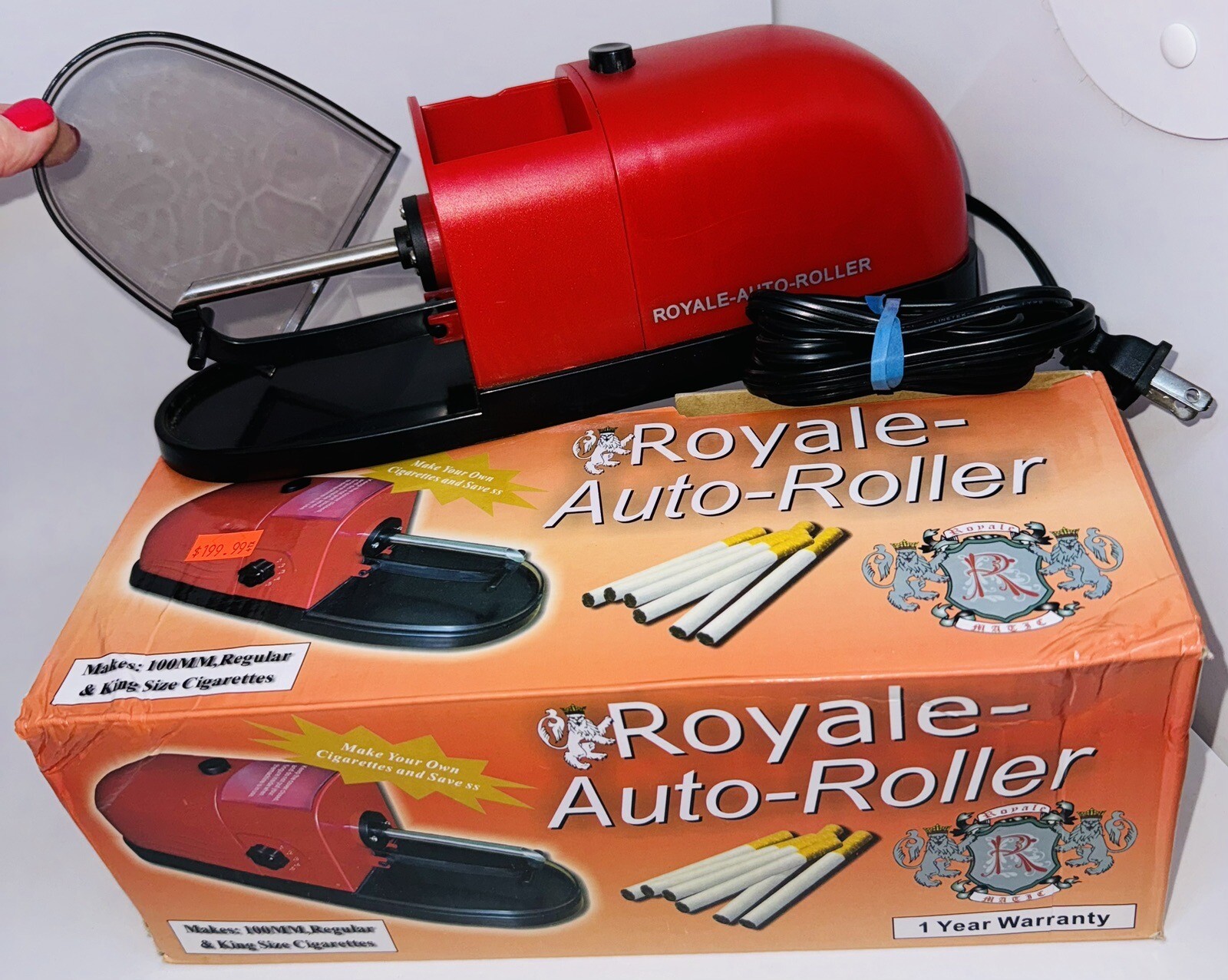 Electric Cigarette Machine Easy Rolling Filling Makes King Size & Regular Size