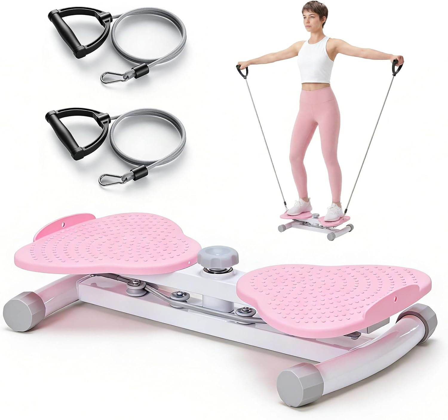 Waist Twister Machine Exercise, Ab Twister Board, 300 Lbs Capacity, Noiseless Fi