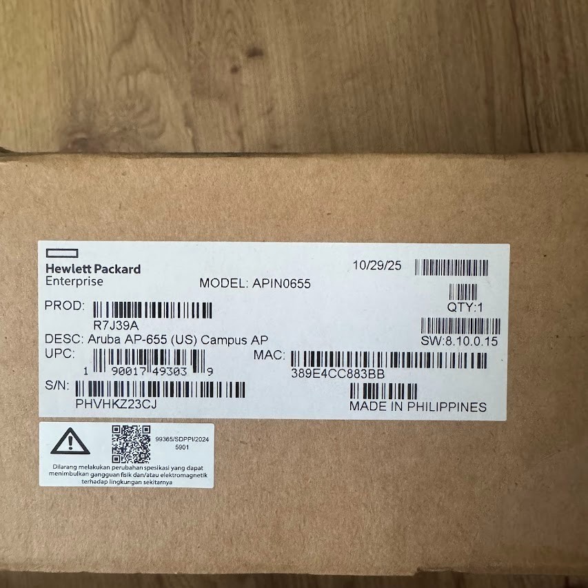 New Sealed ARUBA AP-655 Campus Wireless Access Point R7J39A APIN0655
