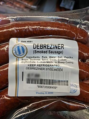 Stiglmeier Debreziner Smoked Sausage 16 Oz (4 Pack)